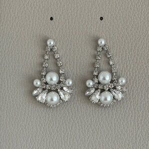 New! Pearl and Rhinestone Earrings